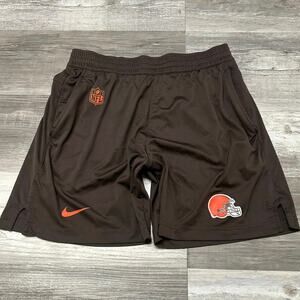 Nike Dri Fit NFL On Field Cleveland Browns Mens S Athletic Football Shorts EUC